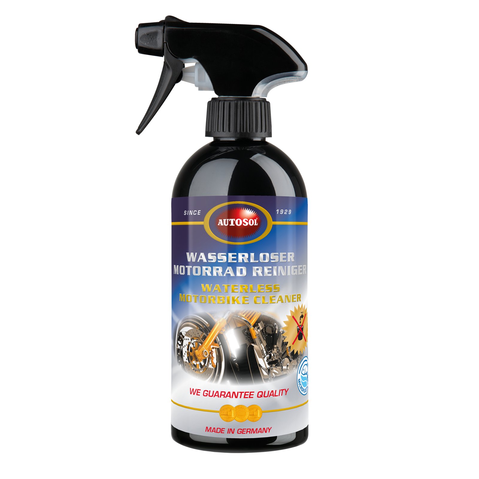 Soluție de curățare fără apă AUTOSOL Waterless Motorbike Cleaner, 500 ml