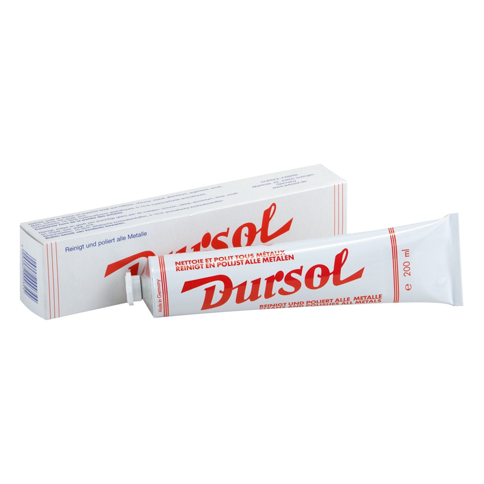 Pastă de lustruit metale DURSOL Metal Polish, 200 ml
