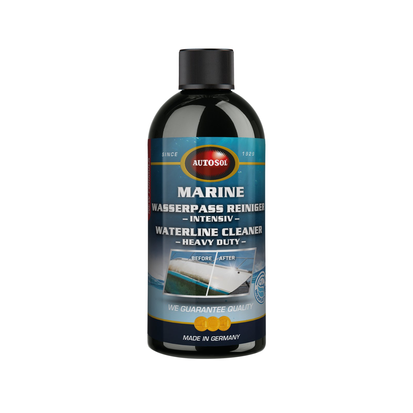 Soluție pentru linia de plutire AUTOSOL Marine Waterline Cleaner, 500 ml