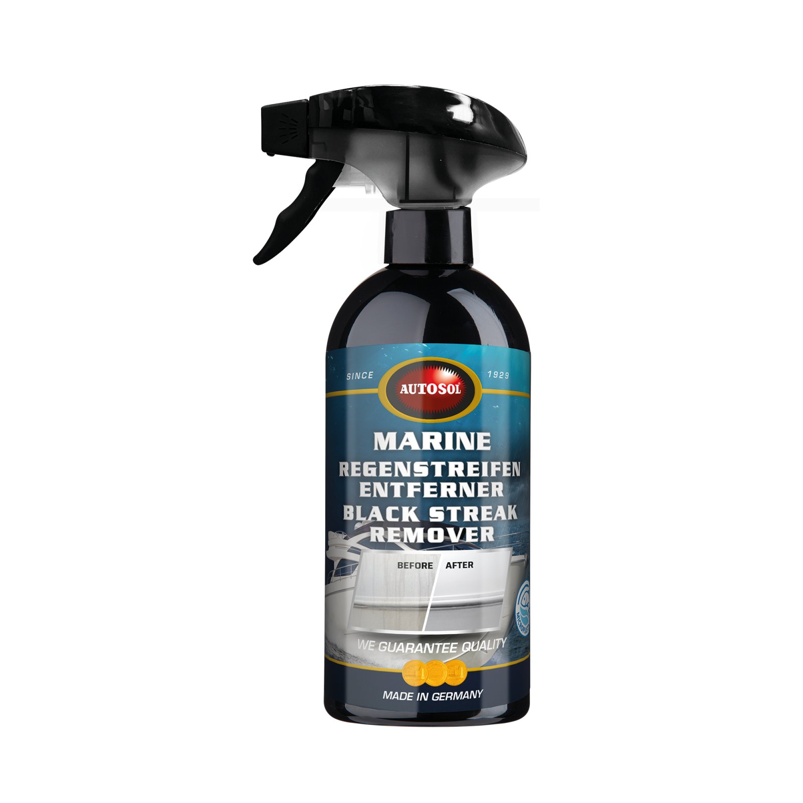 Soluție pentru dungi negre AUTOSOL Marine Black Streak Remover, 500 ml
