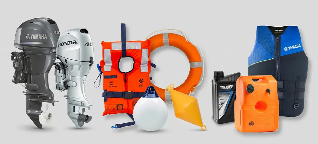 Motoare de barcă, veste de salvare, colaci și accesorii nautice